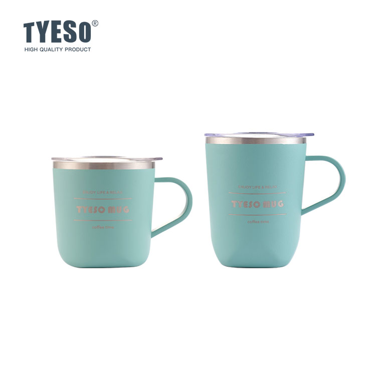 Tyeso Cubic Mug Vakumlu Paslanmaz Çelik  Termal Kapaklı 300ML